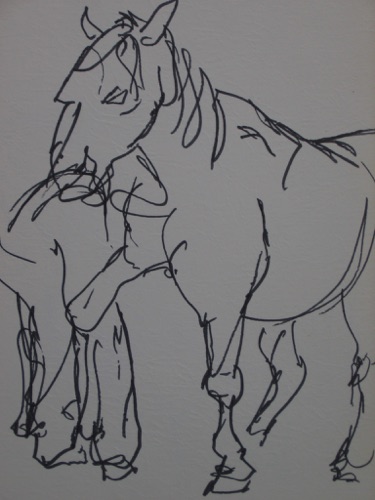 
Tusche, NY, 1972,
20 x 30